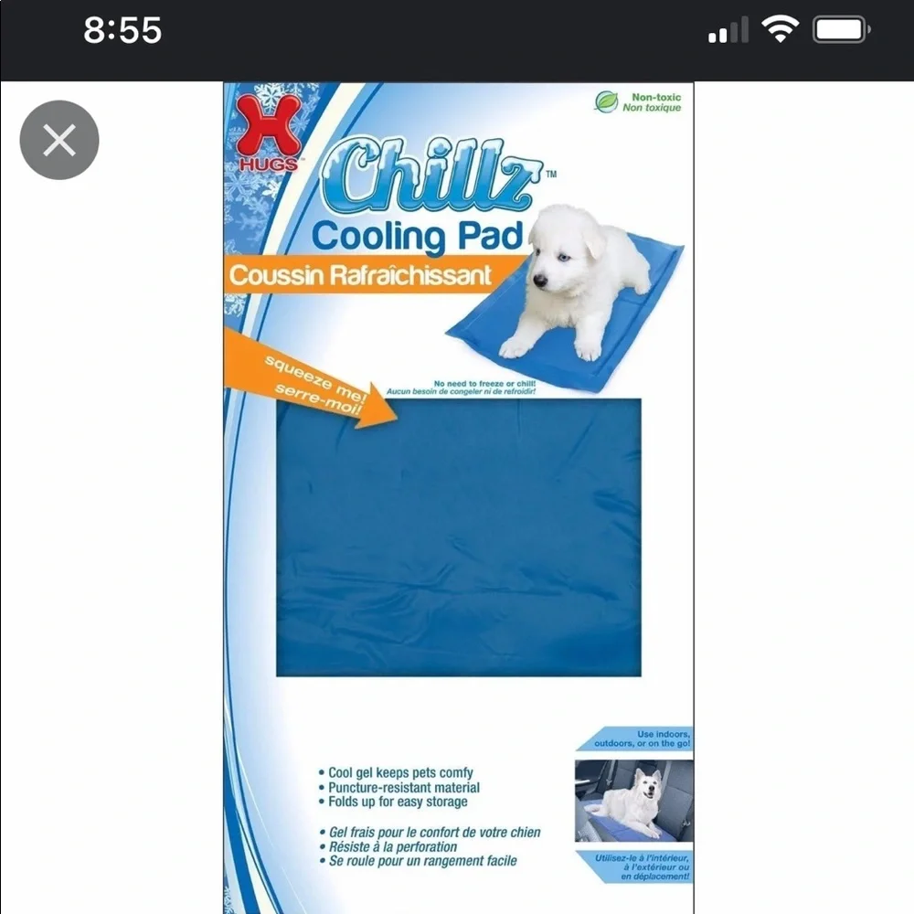 Cooling mat for pets